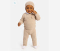 Boys beige knitted three peice set