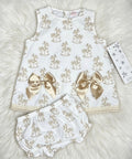 Beige rocking horse dress