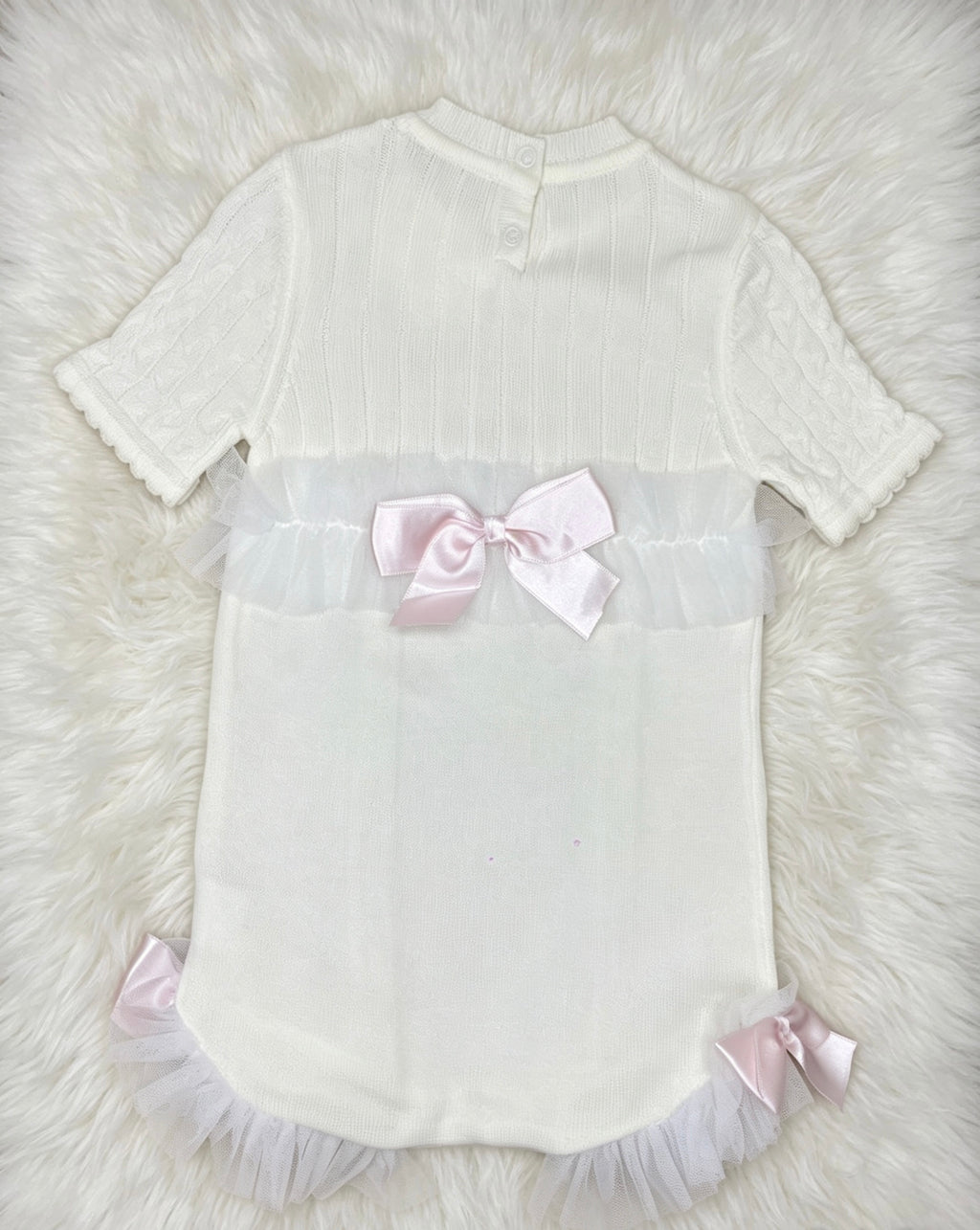 Little dreams  romper with bonnet