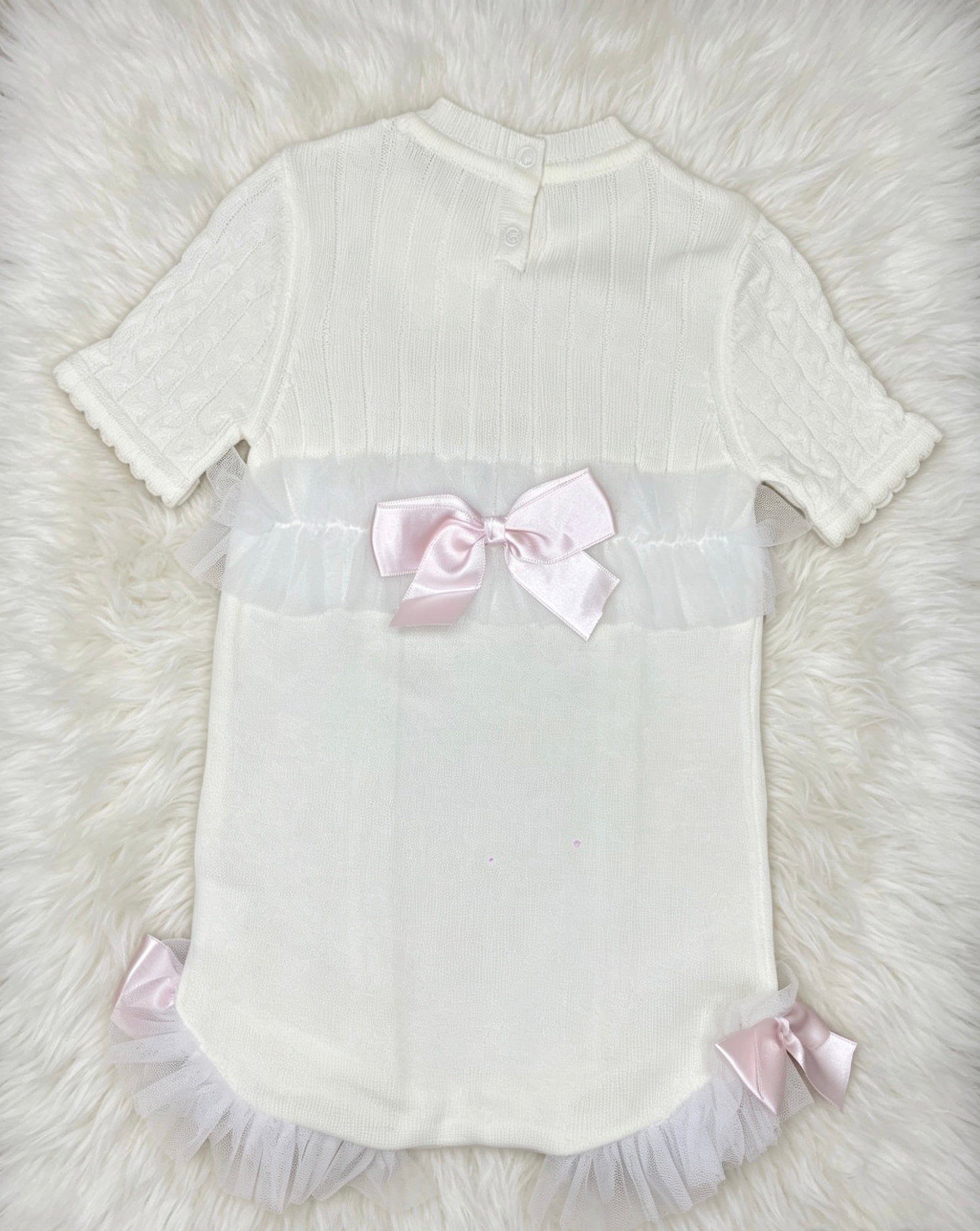 Little dreams  romper with bonnet