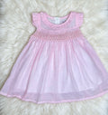 Pink smock dress