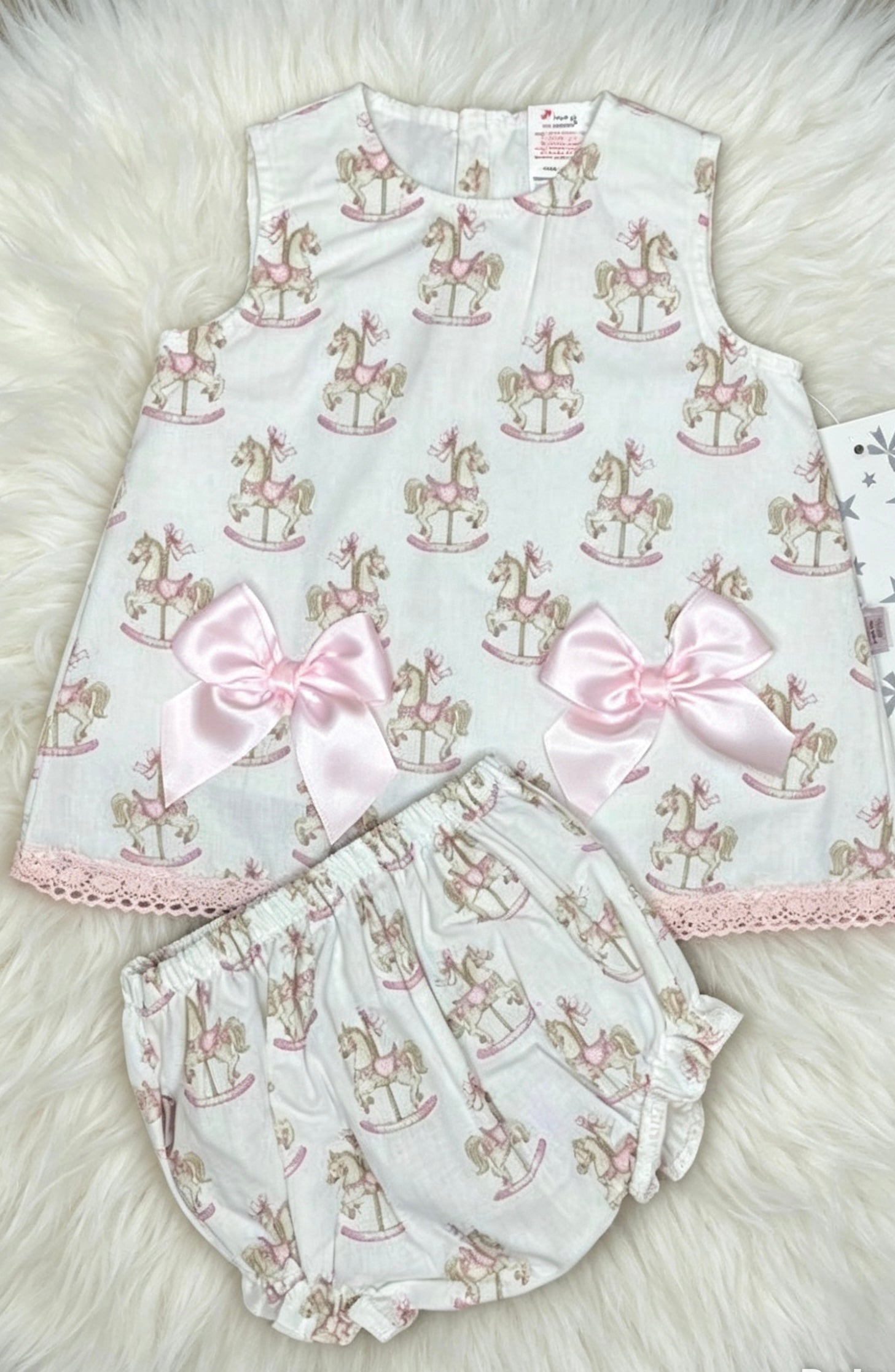 Pink Rocking horse dress